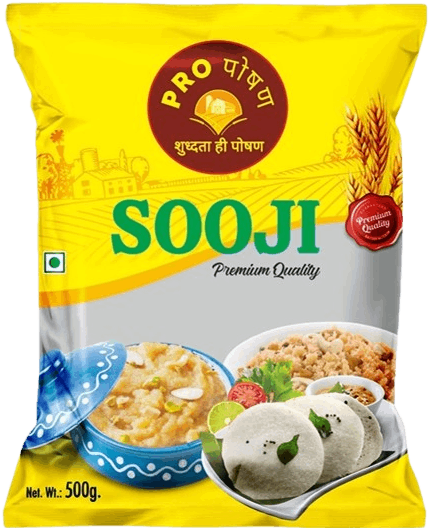 Pro Poshan Premium Whole Wheat  Roasted Sooji 500gm